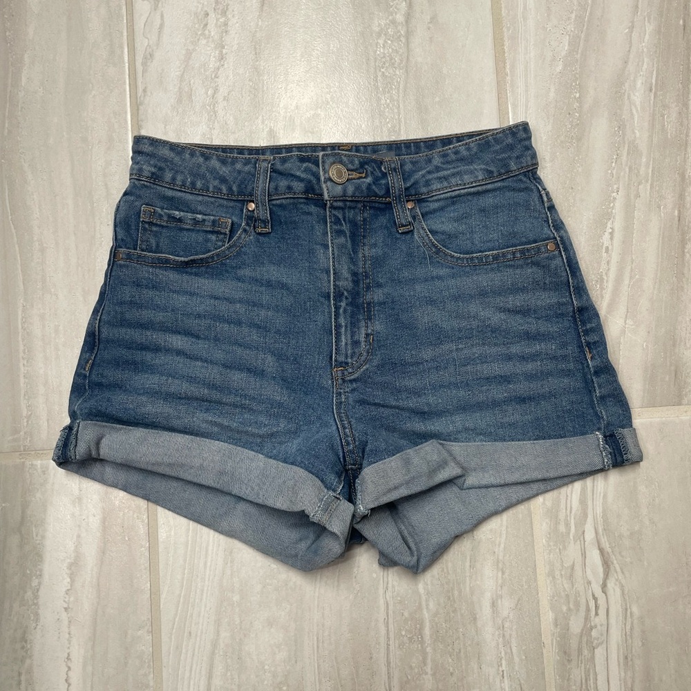 High Waisted Denim Shorts